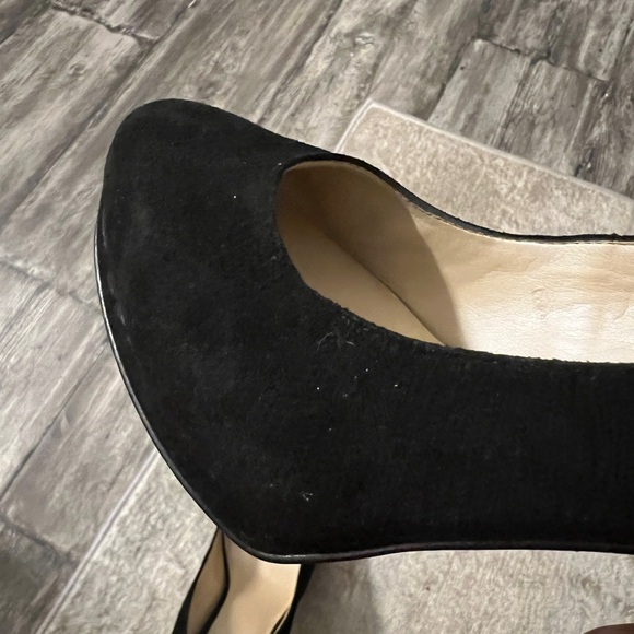 Nine West Black Suede Heels - Picture 3 of 5
